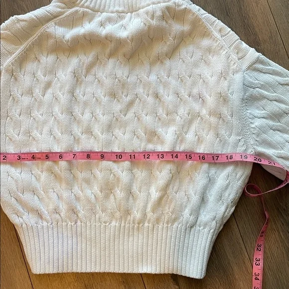 POLO Ralph Lauren Cable-Knit Cotton Quarter-Zip Sweater - Picture 6 of 8